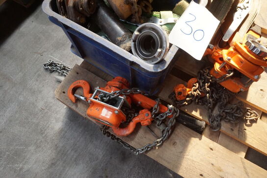 4 stk. Kædetaljer + diverse stropper