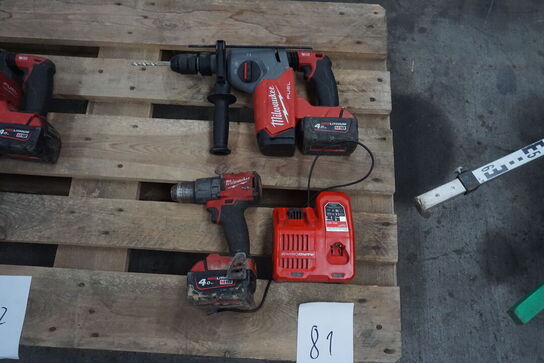 2 stk. Boremaskiner MILWAUKEE