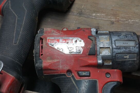 3 stk. Boremaskiner MILWAUKEE