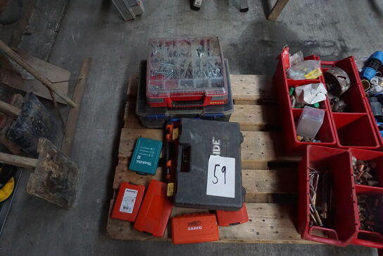 Sortimentskasser + topnøglesæt mv. 