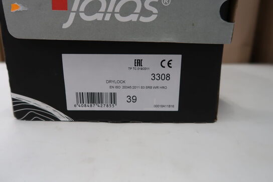 1 Par Jalas | Sikkerhedssko | Sort | 39 Model nr: 1530936