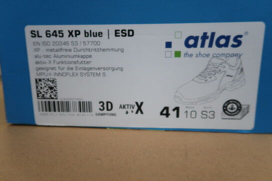 1 Par Atlas | Sko | Sort/blå | 41 Model nr: 1465350