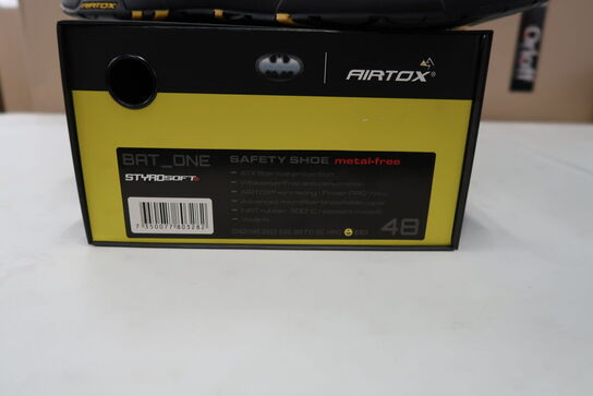 1 Par Airtox | AIRTOX Safety Shoe BAT.ONE | Sort/gul | 48 Model nr: 1780330