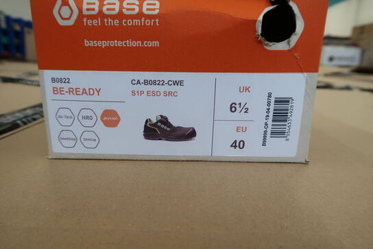 1 Par Base | Sikkerhedssko | Sort/grøn | 40 Model nr: 512490