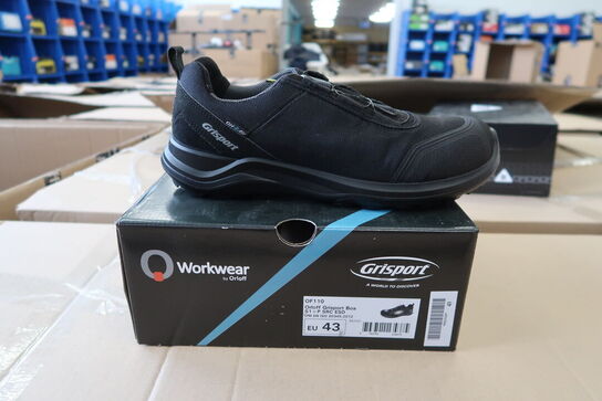 1 Par O workwear | Sikkerhedssko | Sort | 43 Model nr: 526516