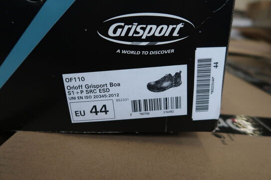 1 Par O workwear | Sikkerhedssko | Sort | 44 Model nr: 526517