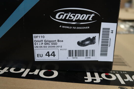 1 Par O workwear | Sikkerhedssko | Sort | 44 Model nr: 526517