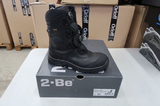 1 Par 2Be | Sikkerhedsstøvle med dobbelt Boa | Sort | 40 Model nr: 1714267