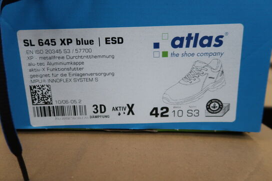 1 Par Atlas | Sko | Sort/blå | 42 Model nr: 1465351