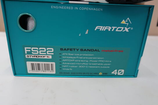 1 Par Airtox | Sandal S1-P AIRTOX FS22 ESD | Sort | 40 Model nr: 1678845