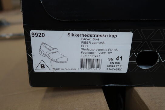 1 Par Bjerregaard | Sikkerhedstræsko | Sort | 41 Model nr: 311097