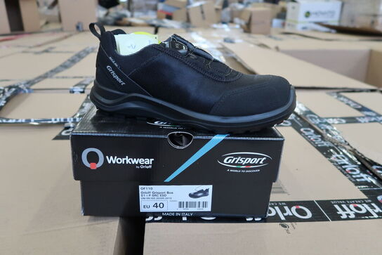 1 Par O workwear | Sikkerhedssko | Sort | 40 Model nr: 526513