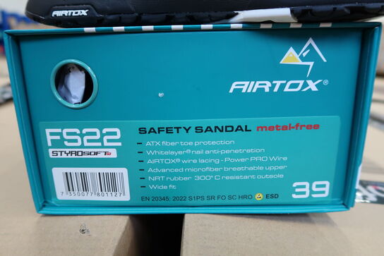 1 Par Airtox | Sandal S1-P AIRTOX FS22 ESD | Sort | 39 Model nr: 1678844