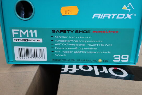 1 Par Airtox | Sko S1P AIRTOX FM11 | Sort | 39 Model nr: 512425