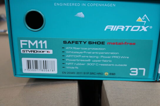 1 Par Airtox | Sko S1P AIRTOX FM11 | Sort | 37 Model nr: 1702764