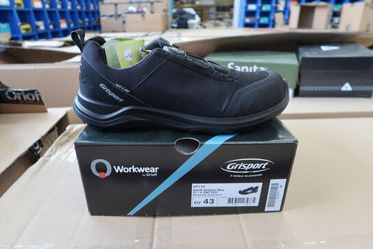 1 Par O workwear | Sikkerhedssko | Sort | 43 Model nr: 526516