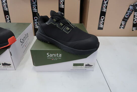 2 Par Sanita | Zirkon sikkerhedssko | Sort | 47 Model nr: 1666827