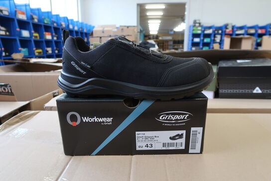 1 Par O workwear | Sikkerhedssko | Sort | 43 Model nr: 526516