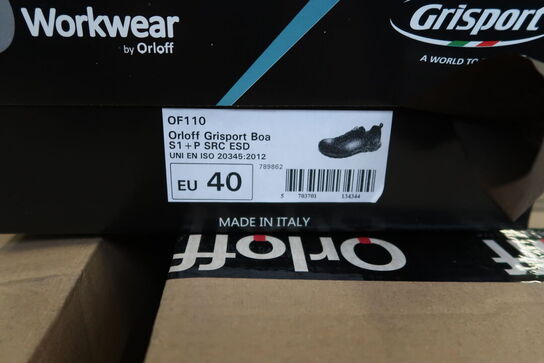 1 Par O workwear | Sikkerhedssko | Sort | 40 Model nr: 526513