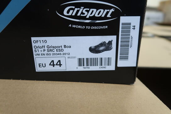 1 Par O workwear | Sikkerhedssko | Sort | 44 Model nr: 526517