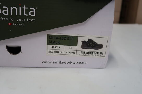 1 Par Sanita | MICA-ESD S1P SANDAL | Sort | 45 Model nr: 1727063