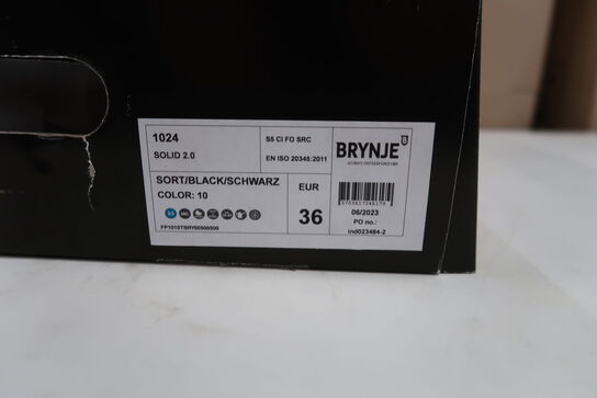 1 Par Brynje | PU Gummistøvle | Sort | 36 Model nr: 1679632