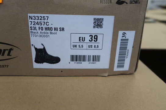 1 Par Grisport I Sikkerhedsstøvle S3l FO HRO I Sort I 39 Model nr: 310887
