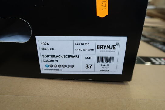 1 Par Brynje | PU Gummistøvle | Sort | 37 Model nr: 1679633