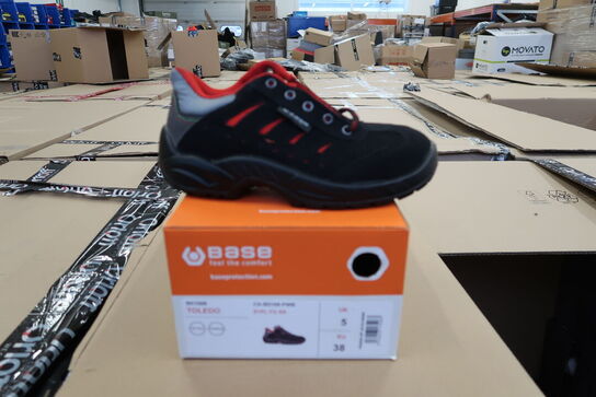 1 Par Base | Base Toledo sikkerhedssko S1P | Sort/rød | 38 Model nr: 1713221