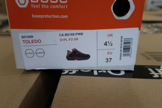 1 Par Base | Base Toledo sikkerhedssko S1P | Sort/rød | 37 Model nr: 1713220