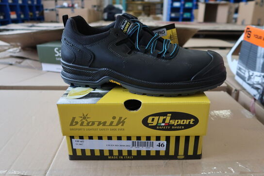 1 Par O workwear | Sikkerhedssko | Sort | 46 Model nr: 1049732