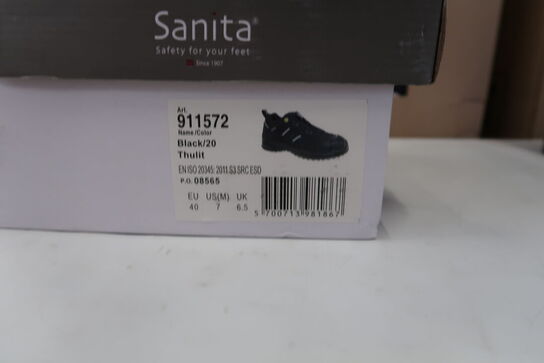 1 Par Sanita | Sikkerhedssko | Grå/sort | 40 Model nr: 526487