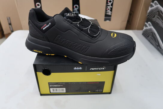 1 Par Airtox | AIRTOX Safety Shoe BAT.ONE | Sort/gul | 49 Model nr: 1780331
