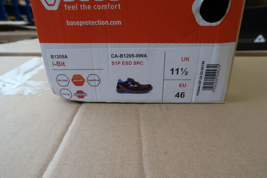1 Par Base | I-BIT Sikkerhedssko | Sort/blå | 46 Model nr: 1747838