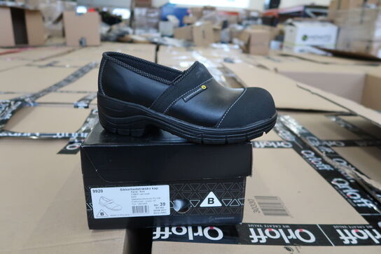 1 Par Bjerregaard | Sikkerhedstræsko | Sort | 39 Model nr: 311095