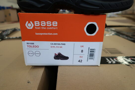 1 Par Base | Base Toledo sikkerhedssko S1P | Sort/rød | 42 Model nr: 1713225