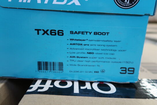 1 Par Airtox | Støvlet S3 AIRTOX TX66 ESD U-turn | Sort/lys blå | 39 Model nr: 512327