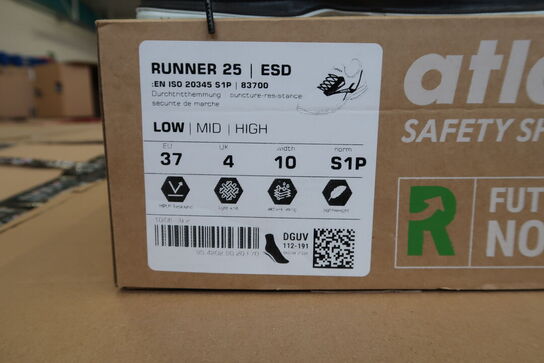 1 Par Atlas | Sko, RUNNER 25 | Sort | 37 Model nr: 1465934