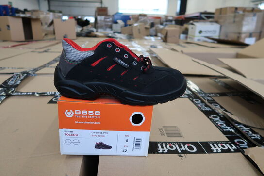 1 Par Base | Base Toledo sikkerhedssko S1P | Sort/rød | 42 Model nr: 1713225