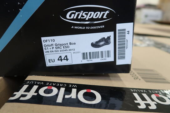 1 Par O workwear | Sikkerhedssko | Sort | 44 Model nr: 526517