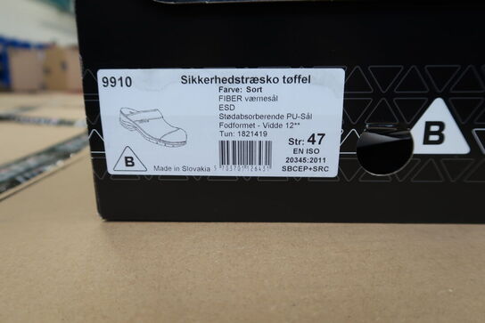 1 Par Bjerregaard | Sikkerhedstræsko | Sort | 47 Model nr: 311089