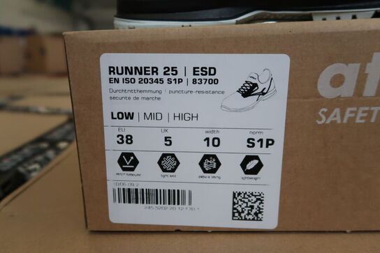 1 Par Atlas | Sko, RUNNER 25 | Sort | 38 Model nr: 1465935