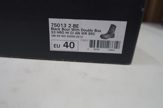 1 Par 2Be | Sikkerhedsstøvle med dobbelt Boa | Sort | 40 Model nr: 1714267