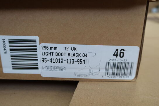 1 Par Sievi | Gummistøvle [39-47] | Sort | 46 Model nr: 1774352