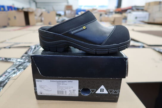 1 Par Bjerregaard | Sikkerhedstræsko | Sort | 37 Model nr: 311079