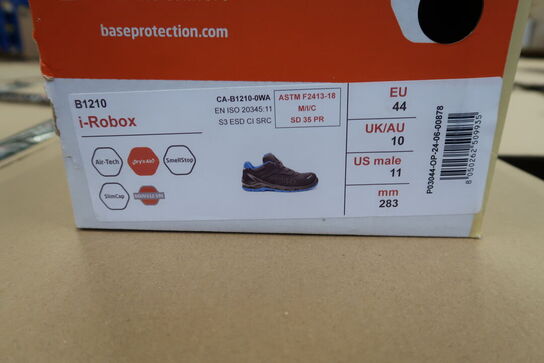 1 Par Base | I-Robox Sikkerhedssko | Sort/blå | 44 Model nr: 1747808