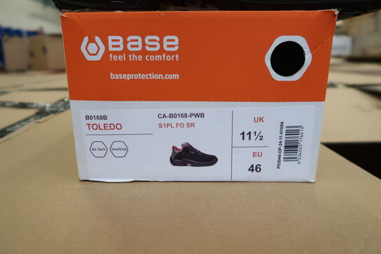 1 Par Base | Base Toledo sikkerhedssko S1P | Sort/rød | 46 Model nr: 1713229