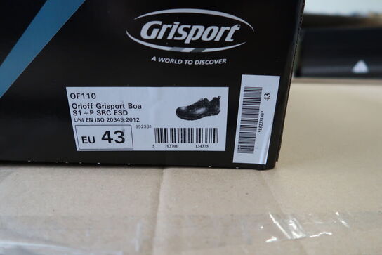 1 Par O workwear | Sikkerhedssko | Sort | 43 Model nr: 526516