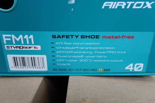 1 Par Airtox | Sko S1P AIRTOX FM11 | Sort | 40 Model nr: 512426