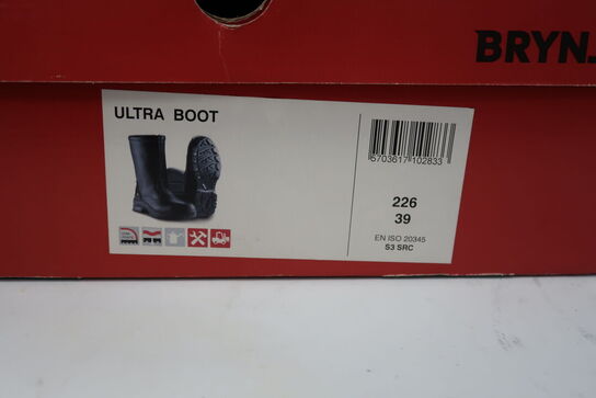 1 Par Brynje l Gummistøvle sikkerhedssko I 39 Model: 22637